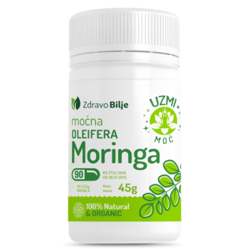 MOĆNA MORINGA OLEIFERA 90 KAPSULA MOĆNA MORINGA OLEIFERA 90 KAPSULA